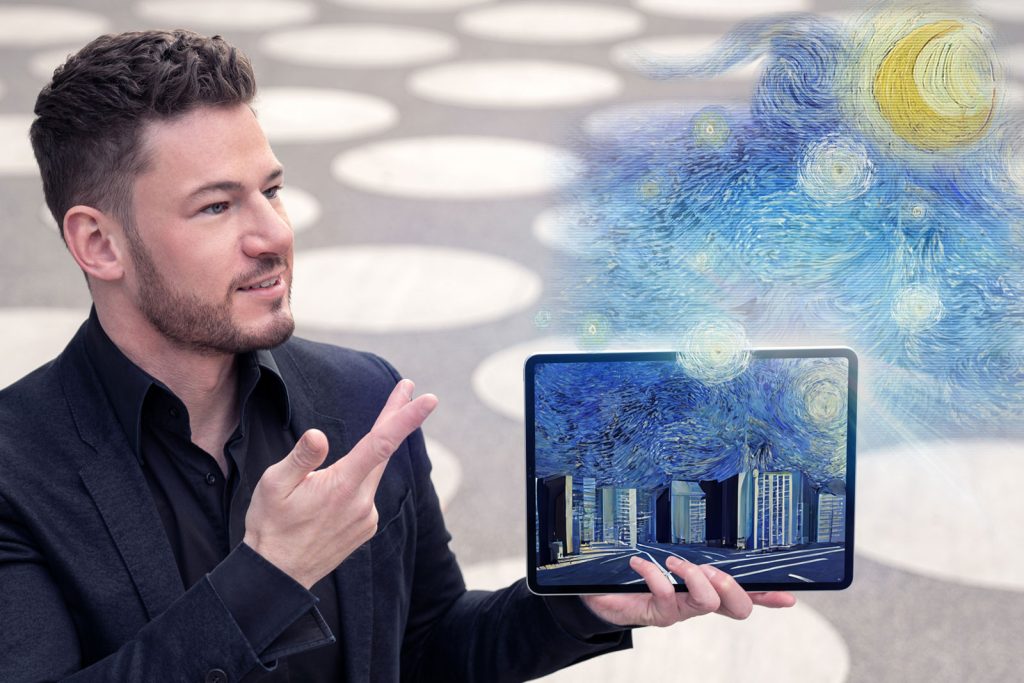 Andreas Axmann stellt sich die Frage, ob KI Kunst imitieren kann.