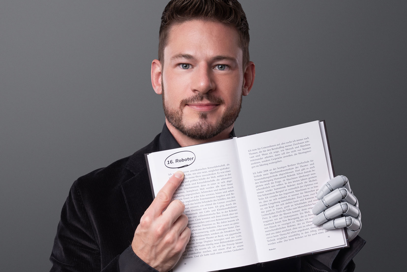 Kaptitel "Roboter" im Buch von Tech-Magier Andreas Axmann